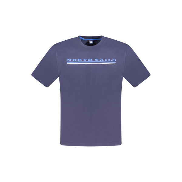 North Sails Blue Cotton Men T-Shirt