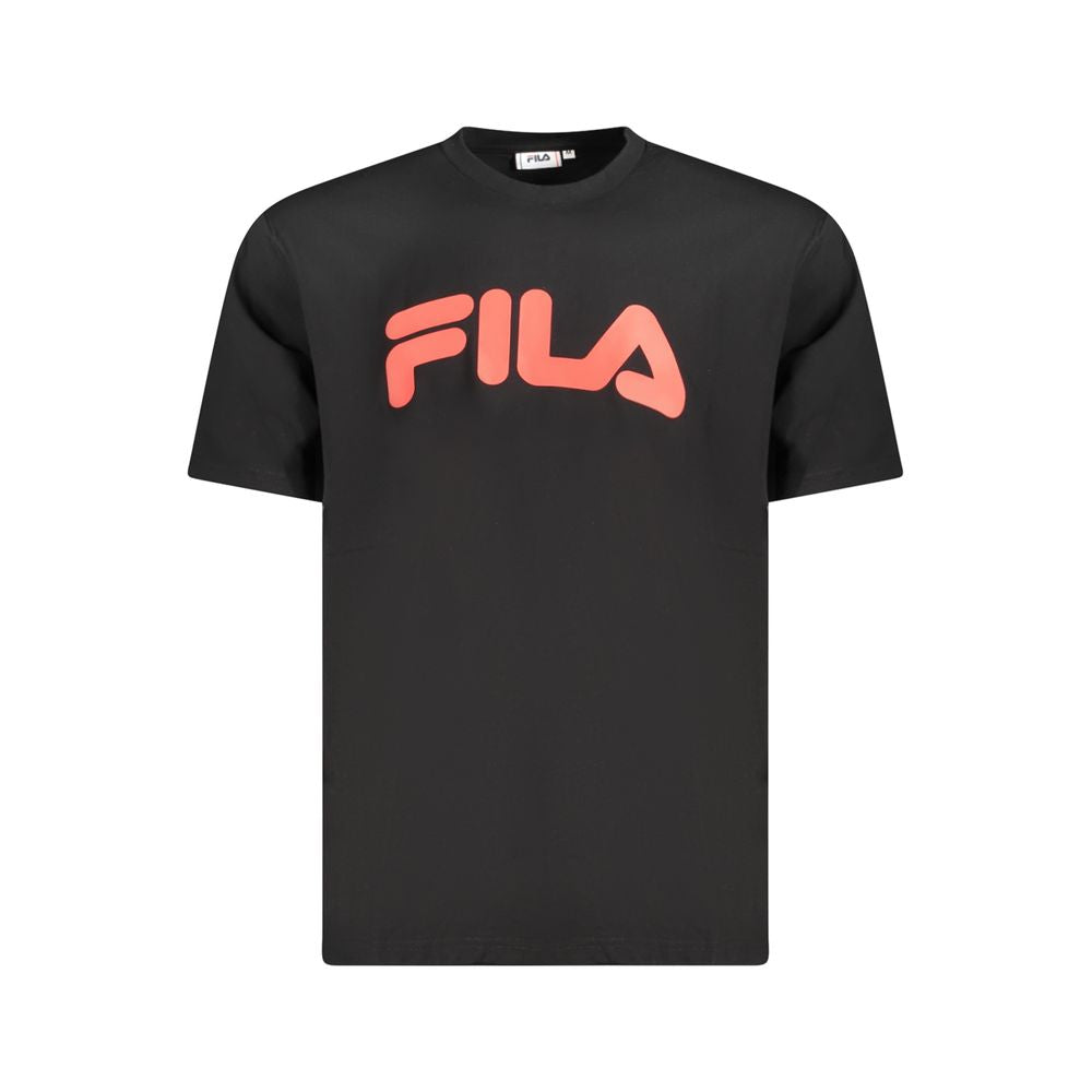 Fila Black Cotton Men T-Shirt