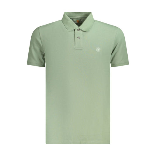 Timberland Green Cotton Mens Polo Shirt