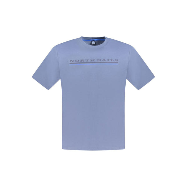 North Sails Blue Cotton Men T-Shirt