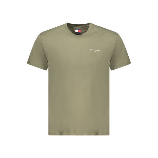 Tommy Hilfiger Green Cotton Men TShirt