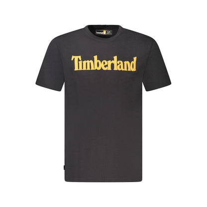 Timberland Black Cotton T-Shirt