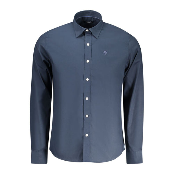 North Sails Blue Cotton Men Shirt