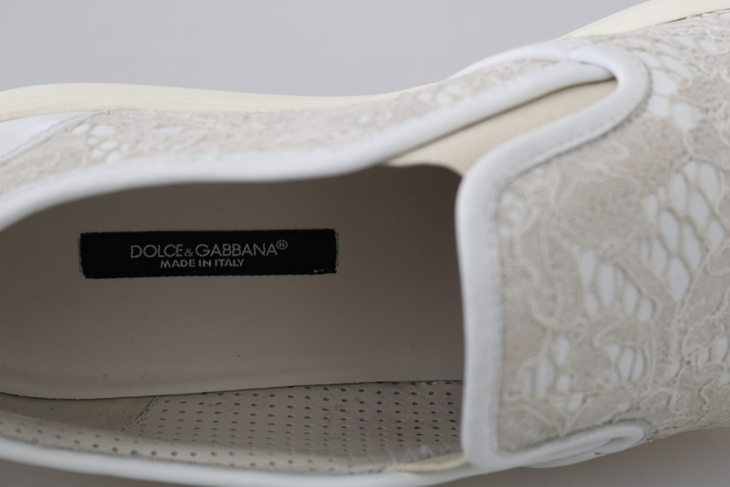 Dolce & Gabbana Elegant Off White Loafers for Ladies - EU35/US4.5