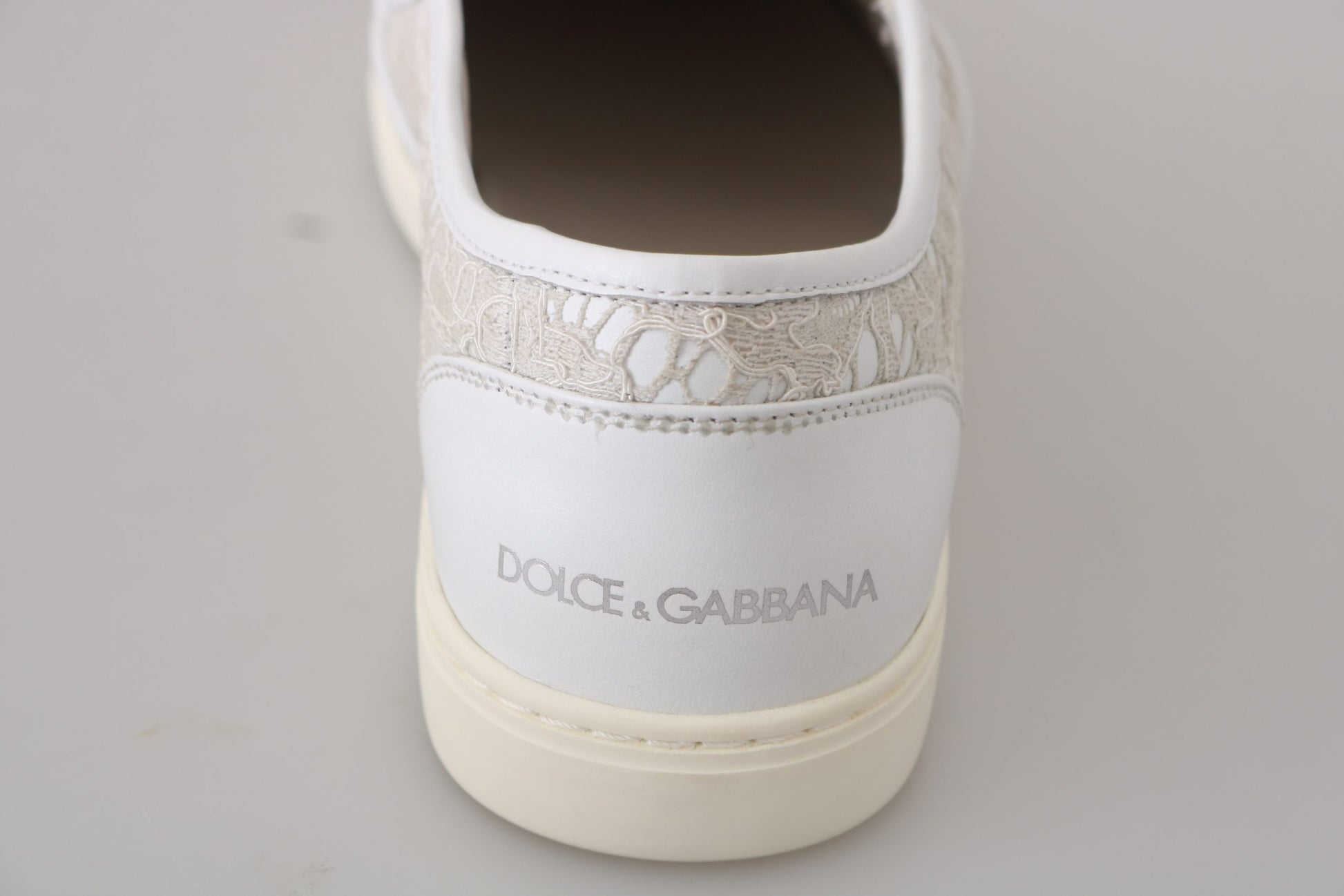 Dolce & Gabbana Elegant Off White Loafers for Ladies - EU35/US4.5