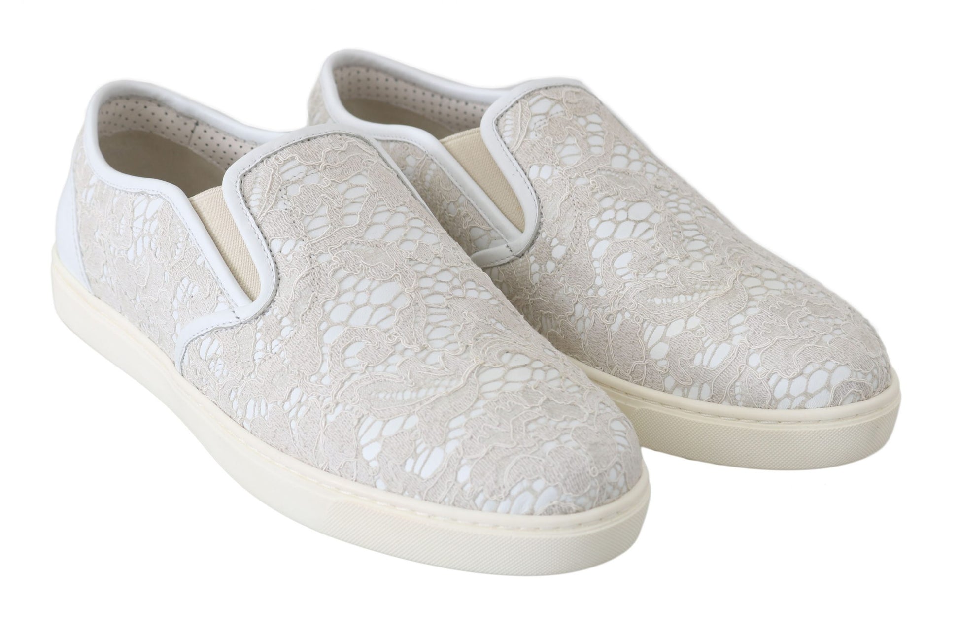 Dolce & Gabbana Elegant Off White Loafers for Ladies - EU35/US4.5