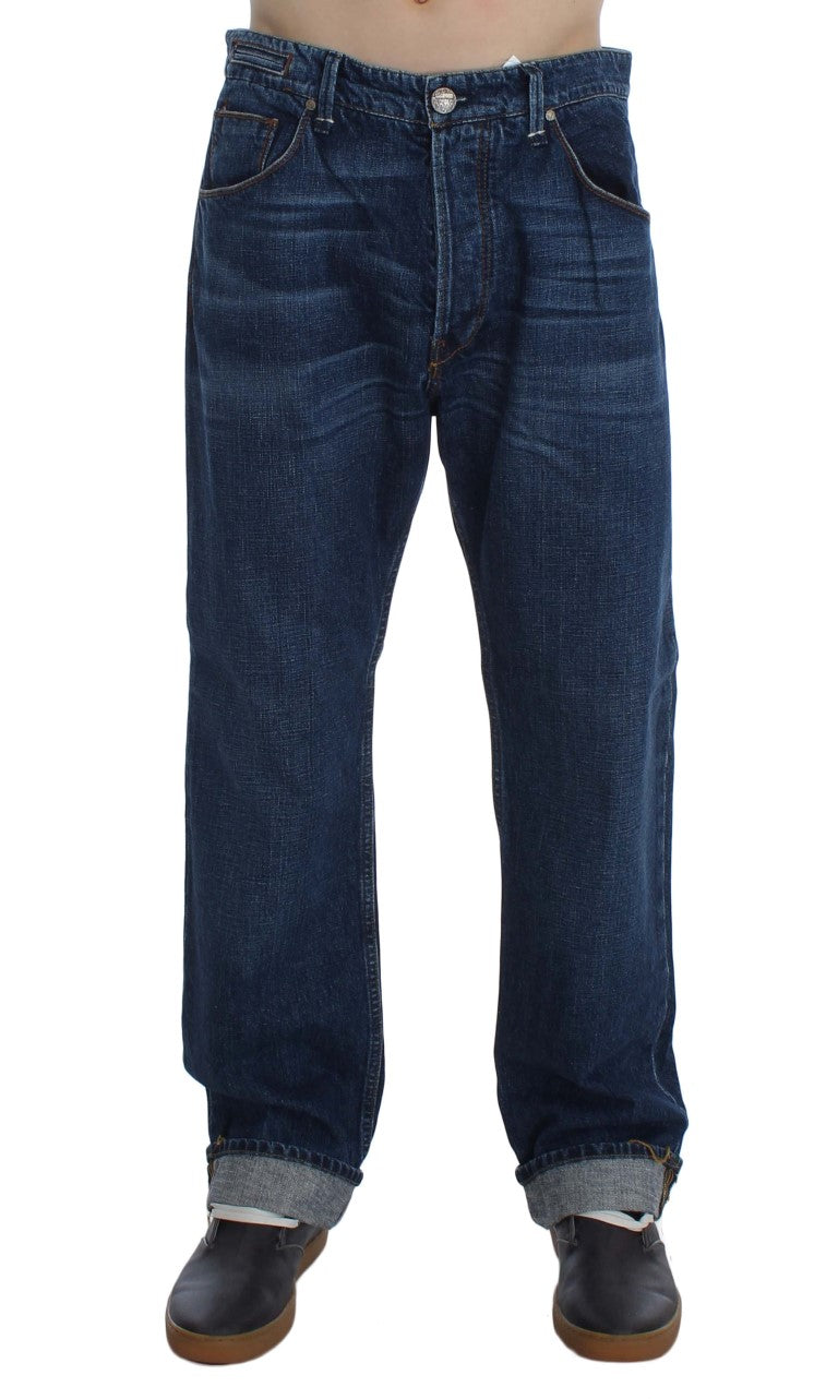 Acht Chic Baggy Loose Fit Blue Jeans for Men - W34