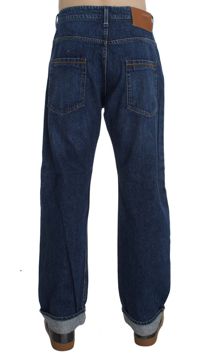 Acht Chic Baggy Loose Fit Blue Jeans for Men - W34