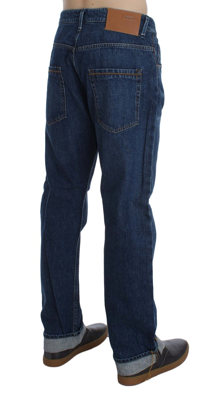 Acht Chic Baggy Loose Fit Blue Jeans for Men - W34