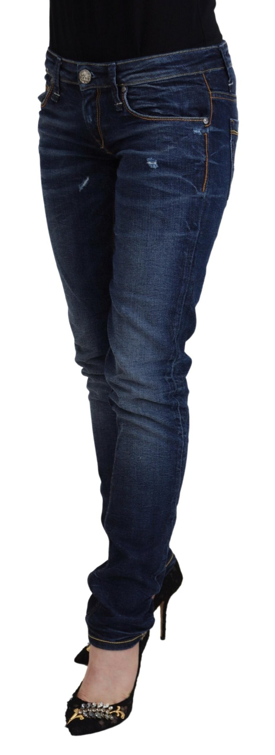 Acht Chic Low Waist Designer Skinny Jeans - W26