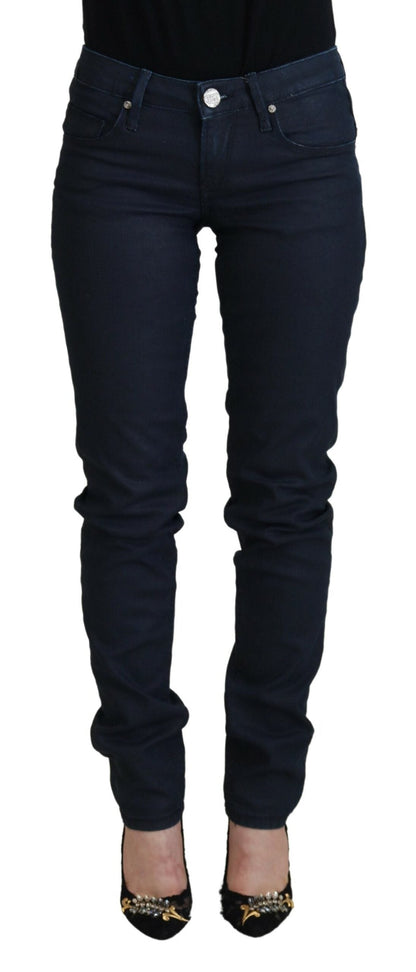 Acht Chic Low Waist Skinny Jeans in Blue - W26