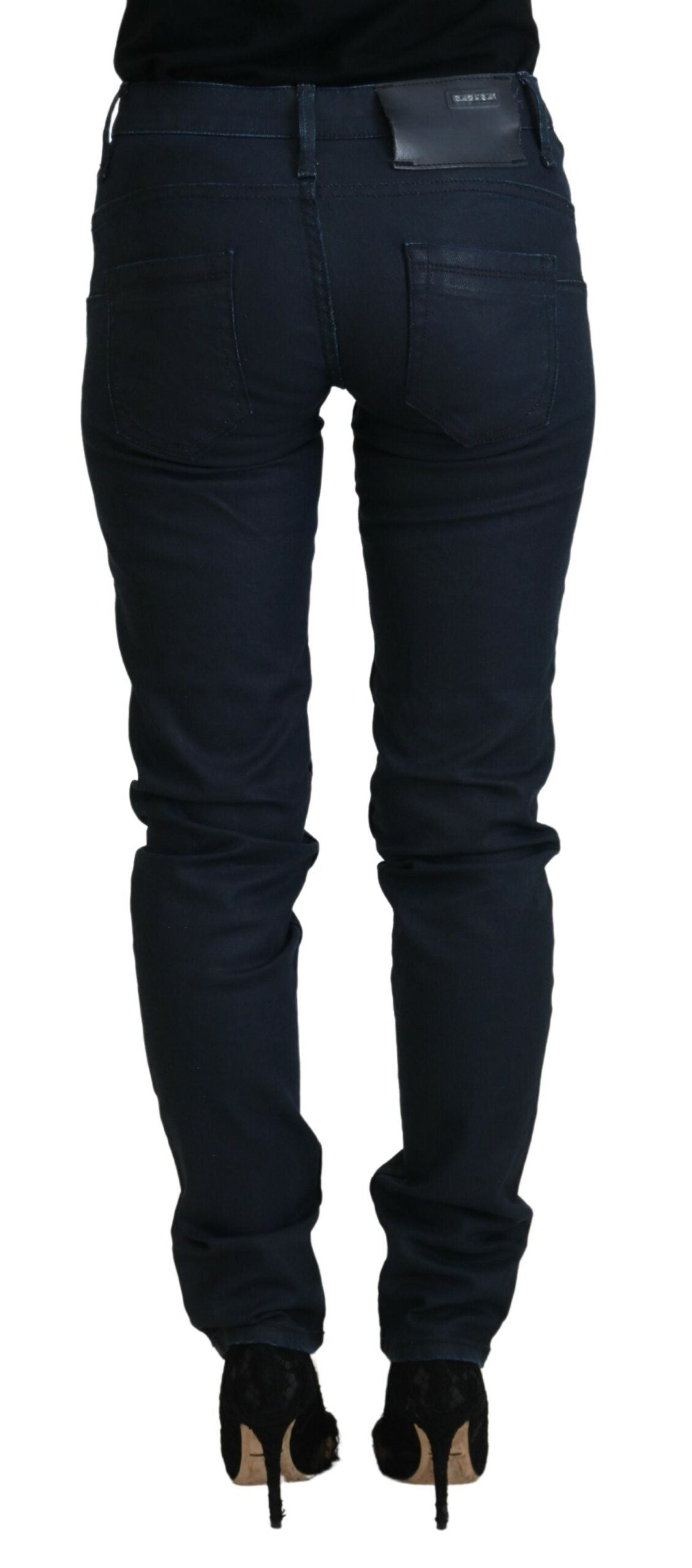 Acht Chic Low Waist Skinny Jeans in Blue - W26