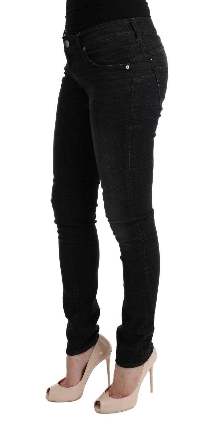 Acht Chic Slim Fit Black Cotton Jeans - W26