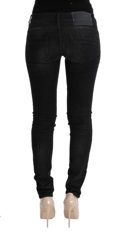 Acht Chic Slim Fit Black Cotton Jeans - W26