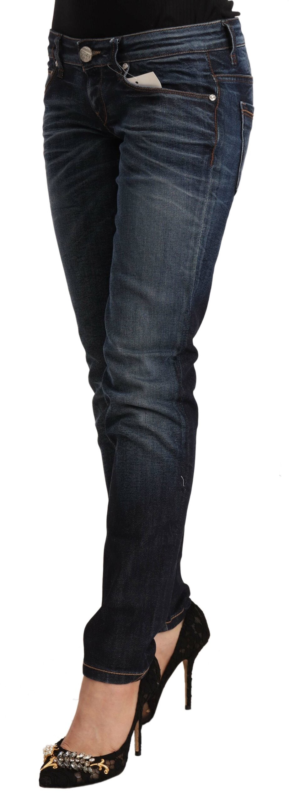 Acht Chic Slim Fit Blue Washed Jeans - W26