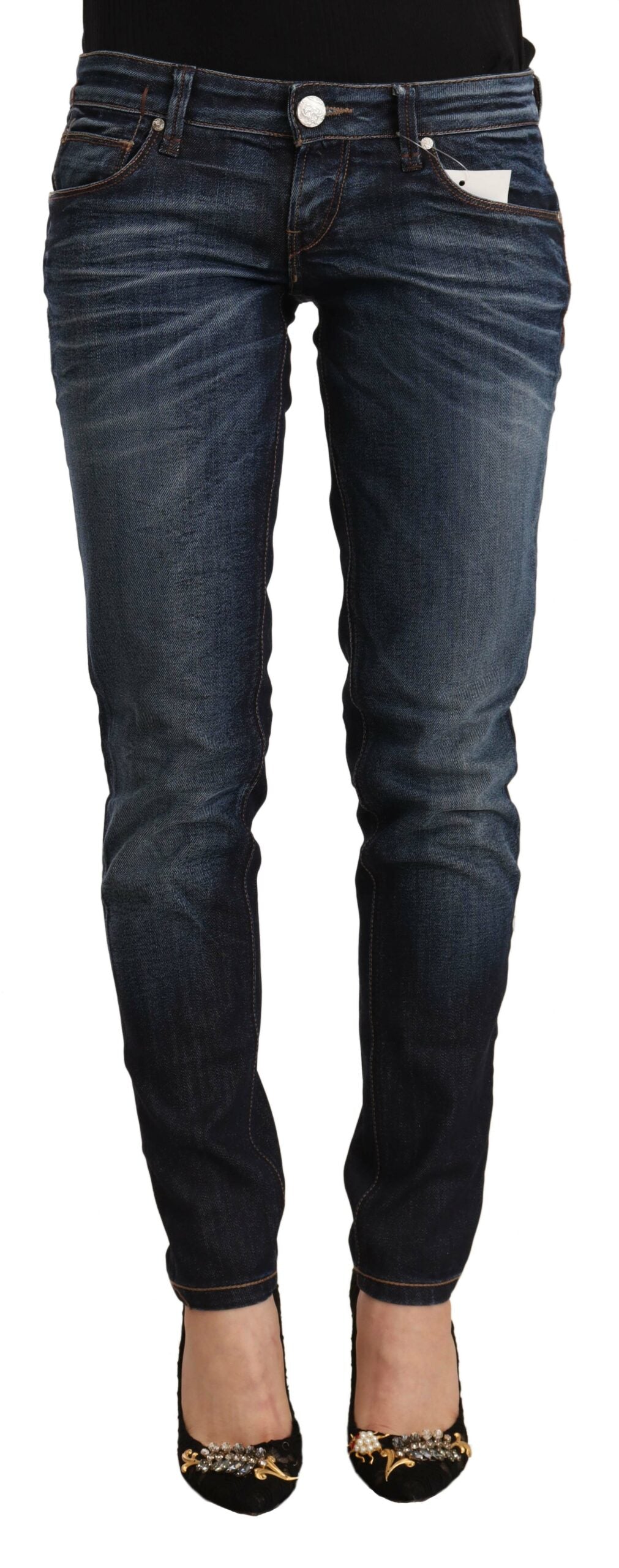 Acht Chic Slim Fit Blue Washed Jeans - W26