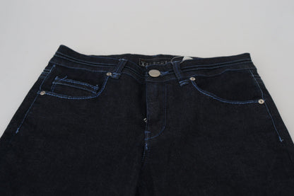 Acht Chic Slim-Fit Cotton Denim in Dark Blue - W26