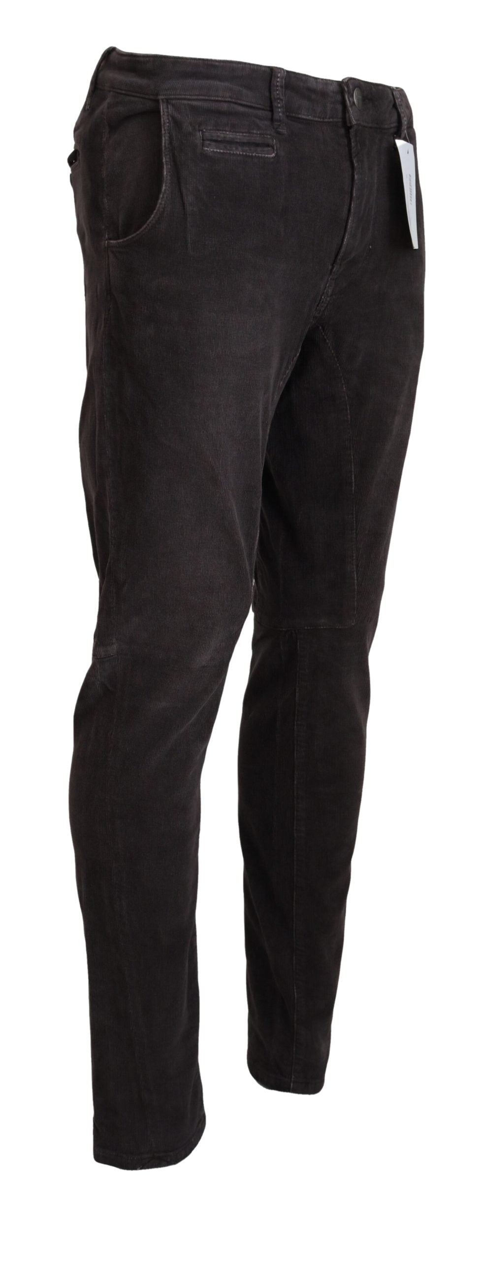 Acht Elegant Corduroy Brown Pants - IT48 | M