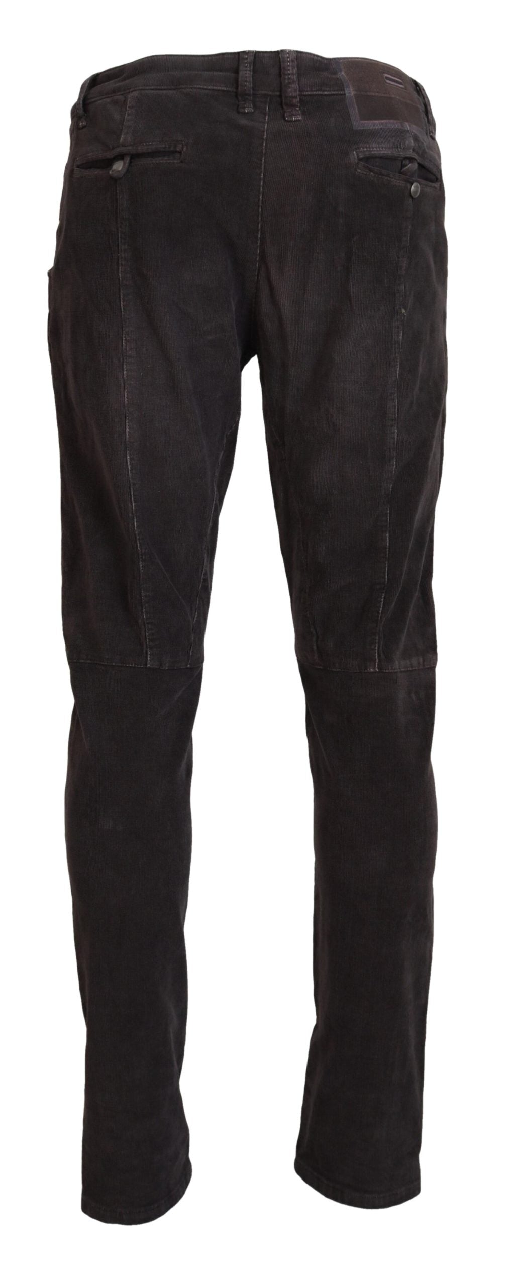 Acht Elegant Corduroy Brown Pants - IT48 | M