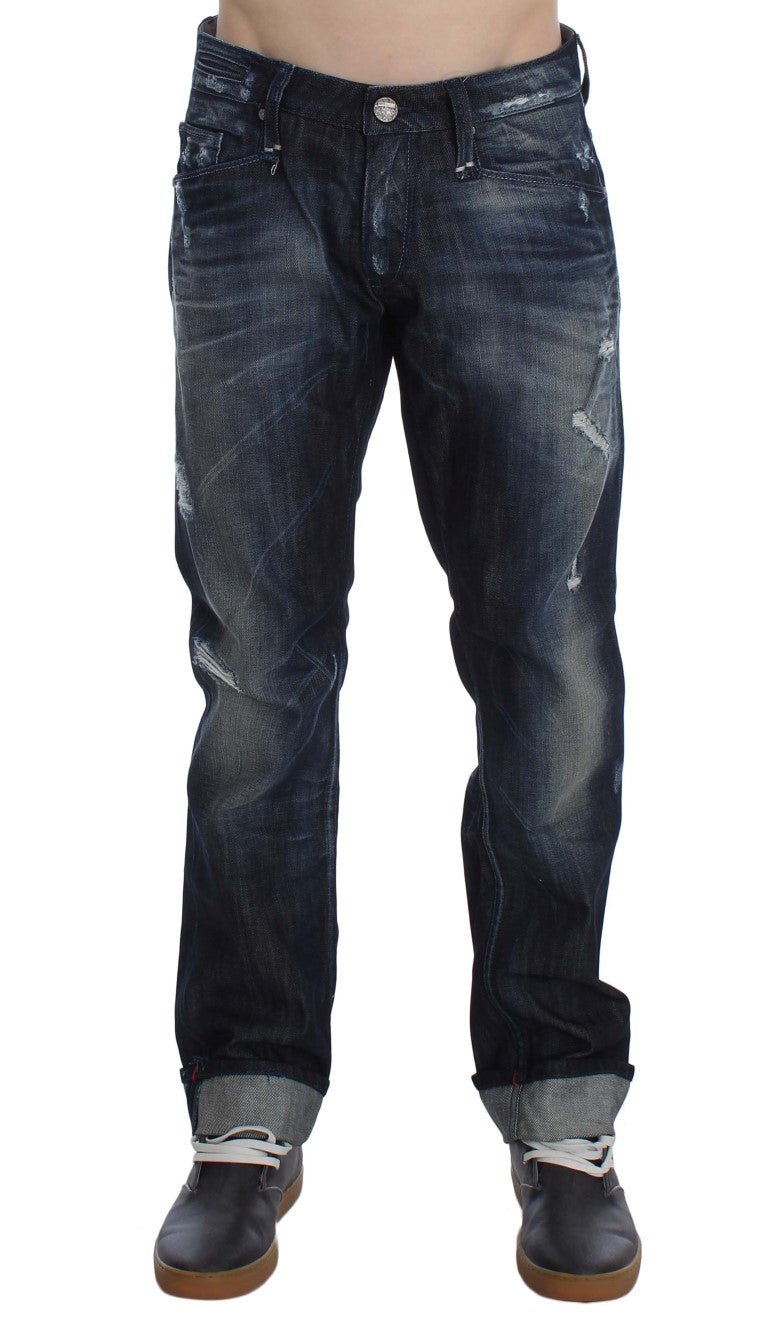 Acht Elegant Regular Straight Fit Blue Jeans - W34