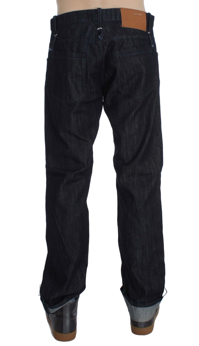 Acht Elegant Straight Fit Blue Mens Jeans - W34