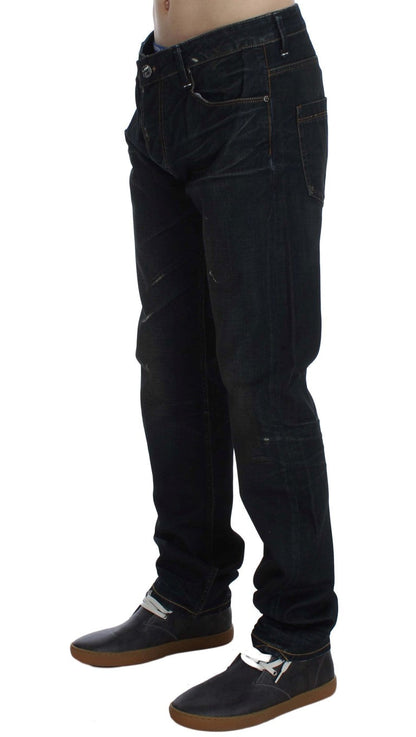 Acht Elegant Straight Fit Dark Blue Jeans - W34