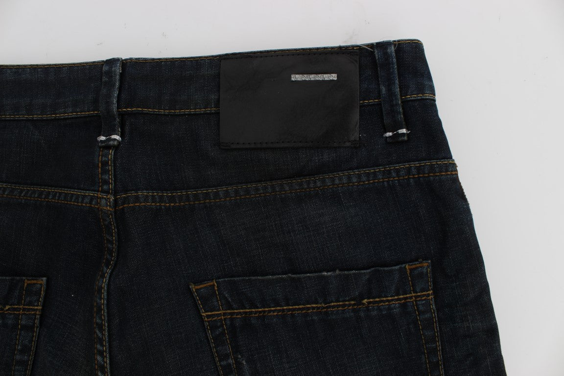 Acht Elegant Straight Fit Dark Blue Jeans - W34