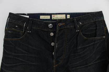 Acht Elegant Straight Fit Dark Blue Jeans - W34