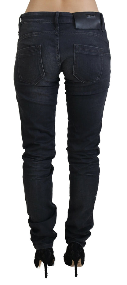 Acht Sleek Black Washed Slim Fit Denim - W26