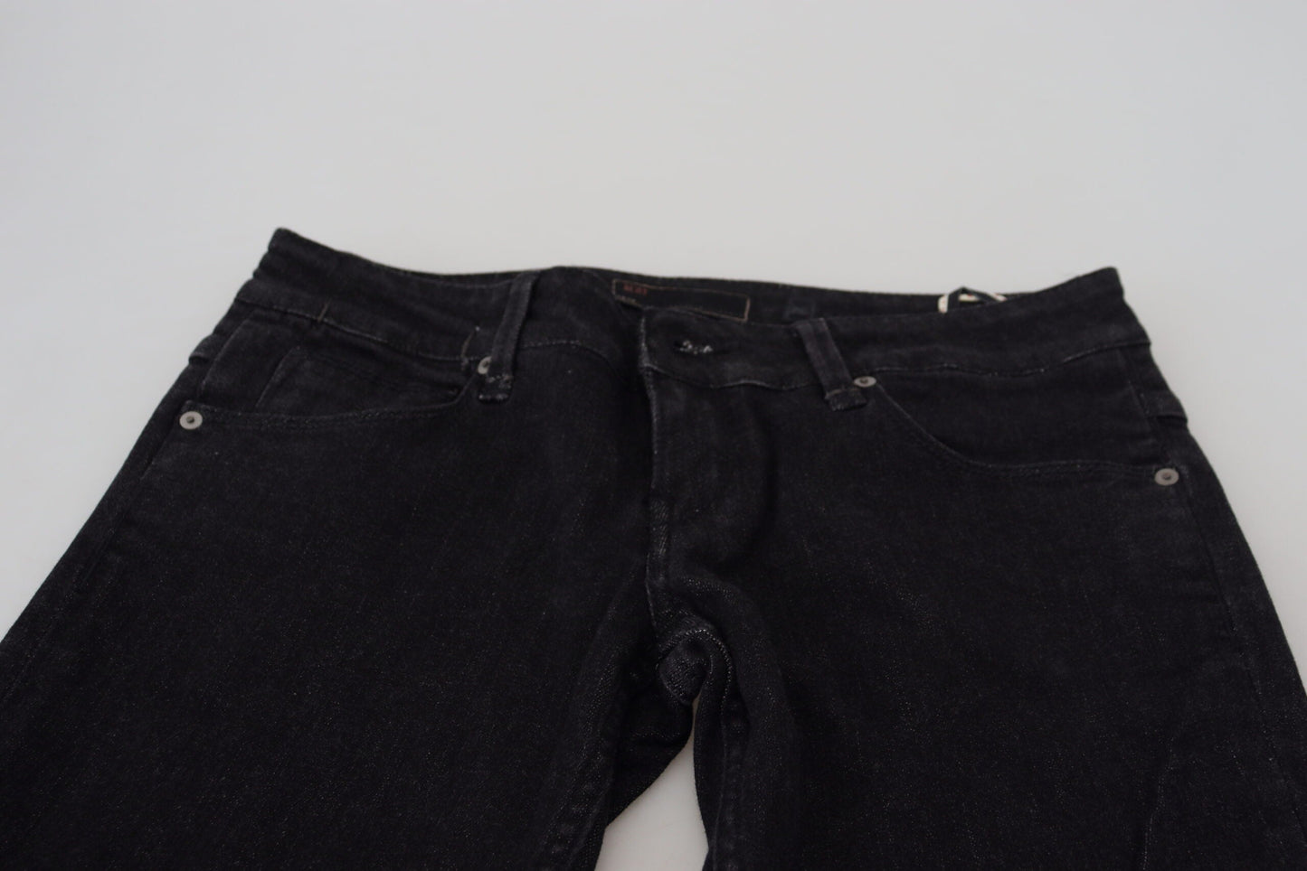 Acht Sleek Cotton Slim Fit Denim In Black - W26