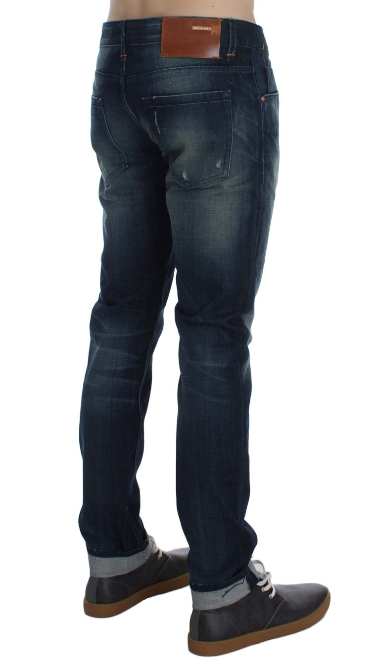 Acht Sleek Slim Fit Italian Denim Jeans - W34