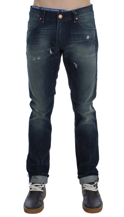 Acht Sleek Slim Fit Italian Denim Jeans - W34