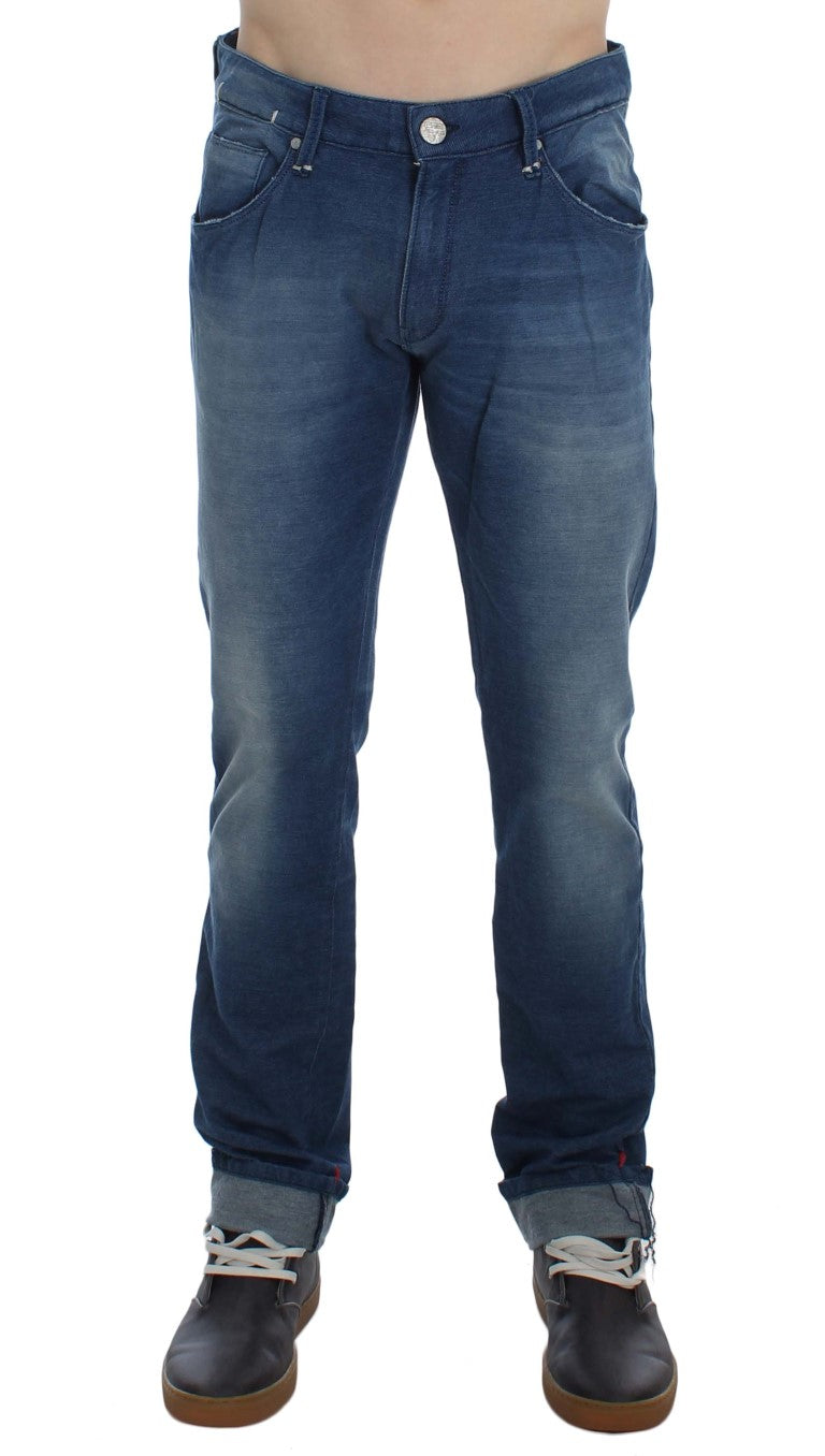 Acht Slim Fit Blue Wash Italian Denim - W34