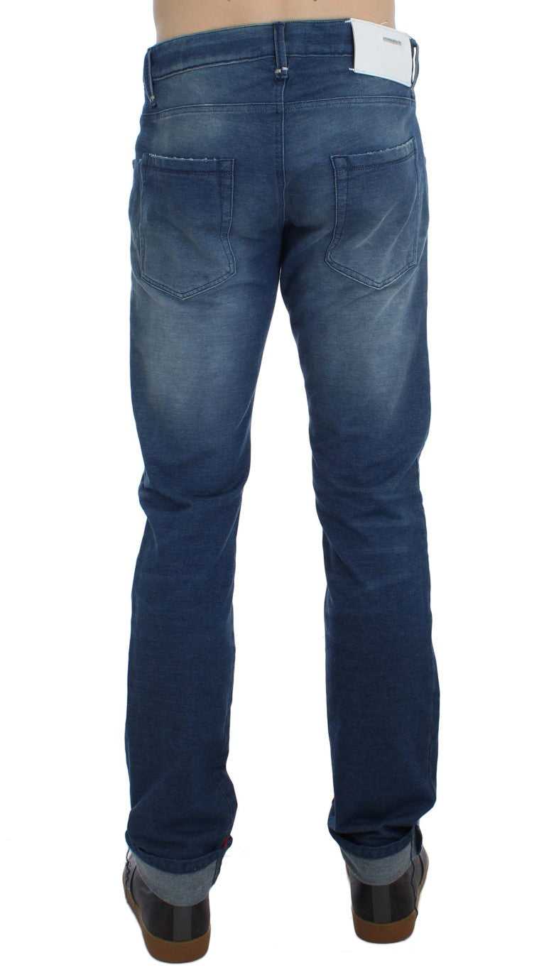 Acht Slim Fit Blue Wash Italian Denim - W34