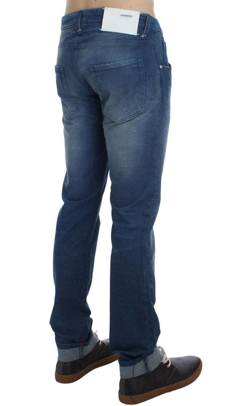 Acht Slim Fit Blue Wash Italian Denim - W34