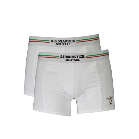 Aeronautica Militare White Cotton Underwear