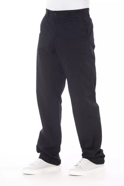 Alpha Studio Blue Cotton Men’s Pant