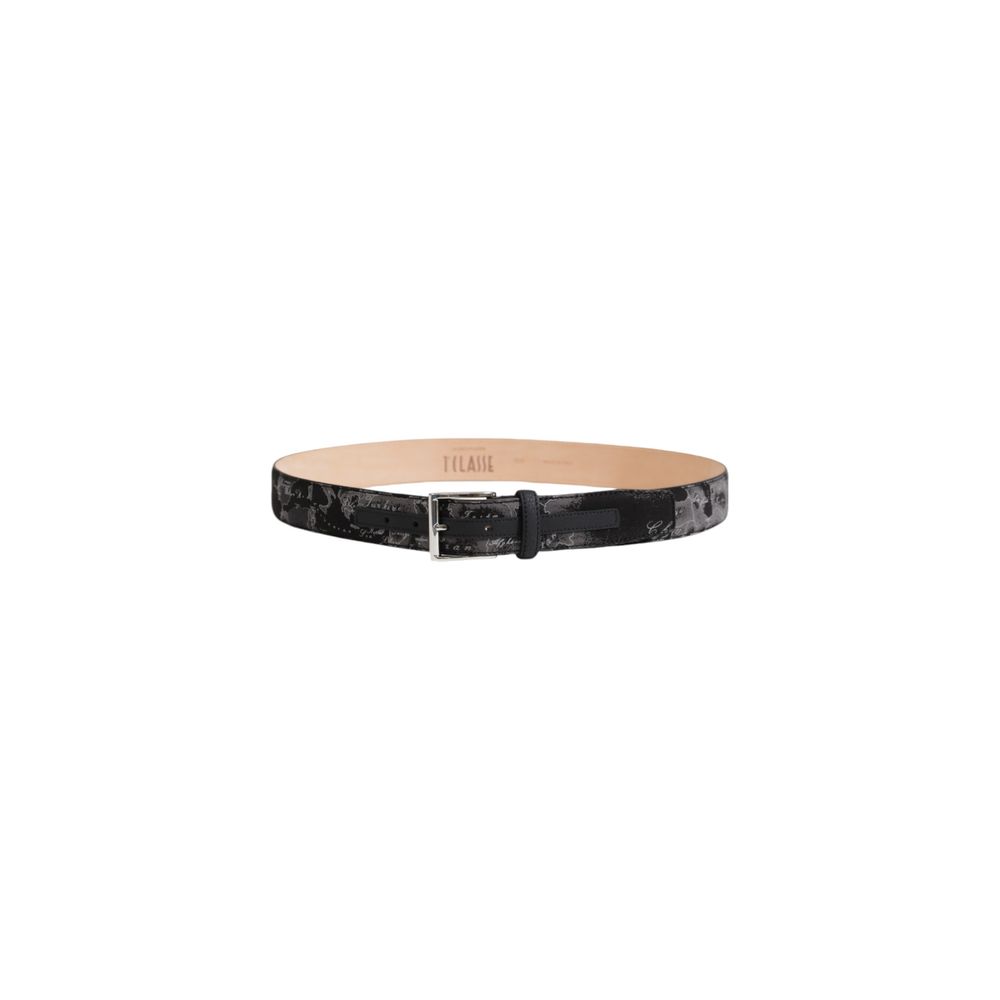 Alviero Martini Prima Classe Black Polyamide Belt - 120 cm / 47 Inches