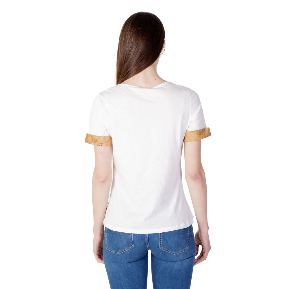 Alviero Martini Prima Classe Cream Cotton Tops & T-Shirt - IT40 | XS