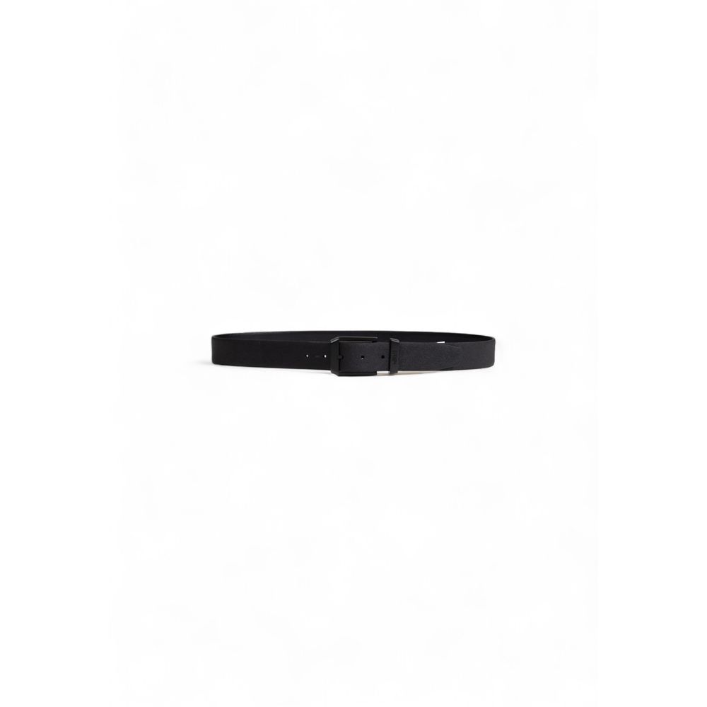 Antony Morato Black Leather Belt - S