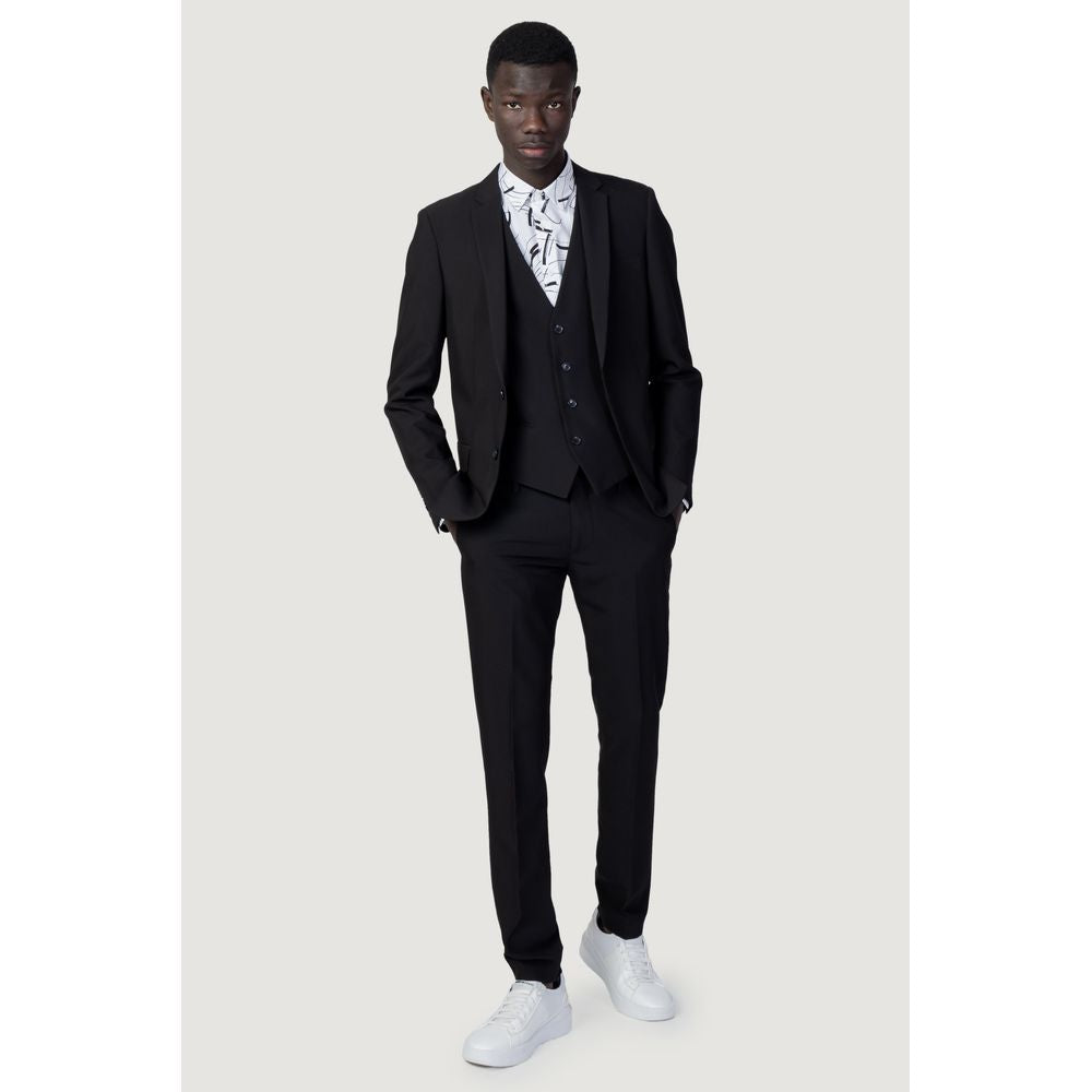 Antony Morato Black Polyester Suit - IT54 | XXL