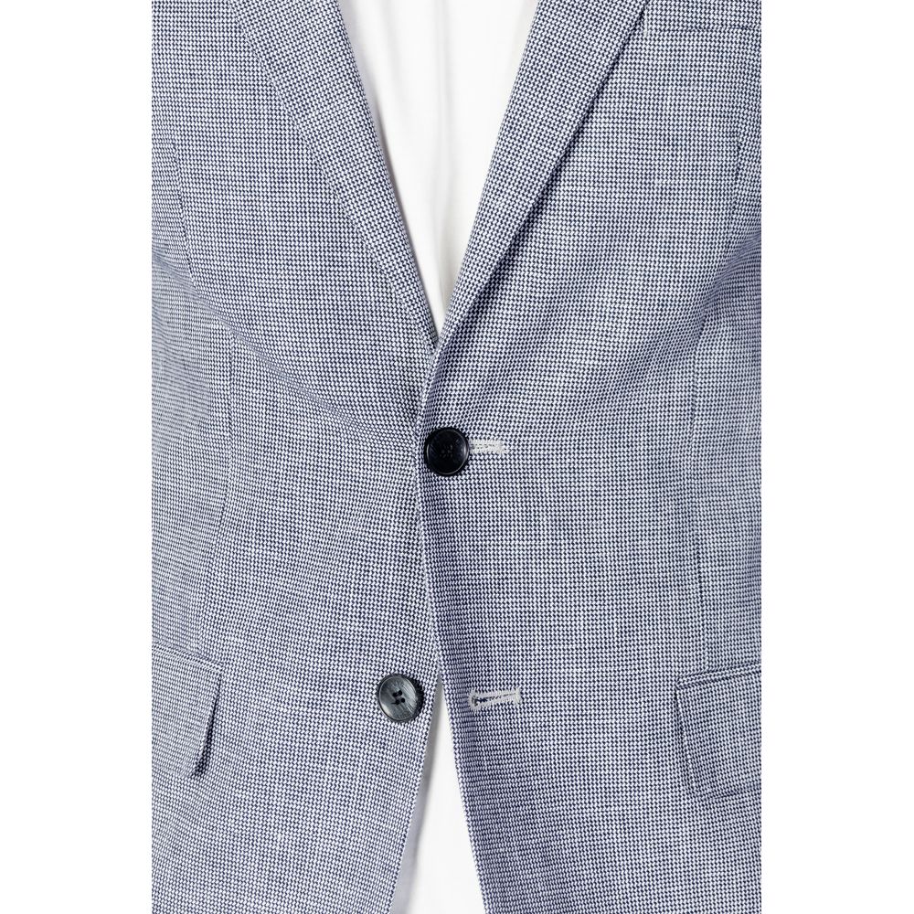 Antony Morato Blue Linen Suit