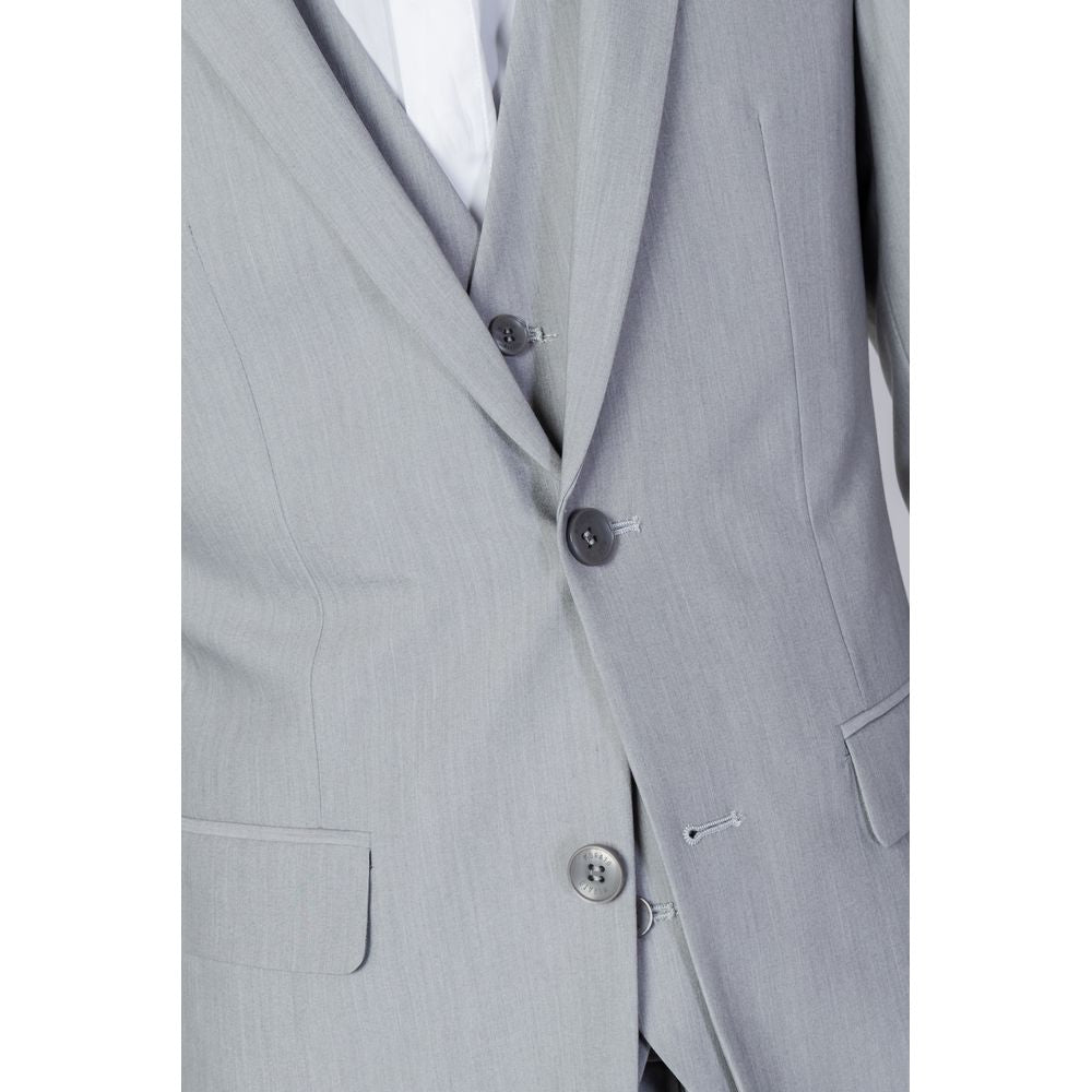 Antony Morato Gray Polyester Suit - IT54 | XXL