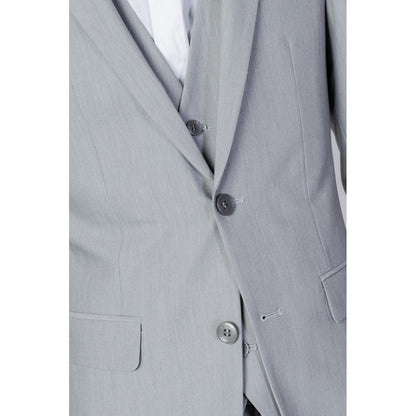 Antony Morato Gray Polyester Suit - IT54 | XXL