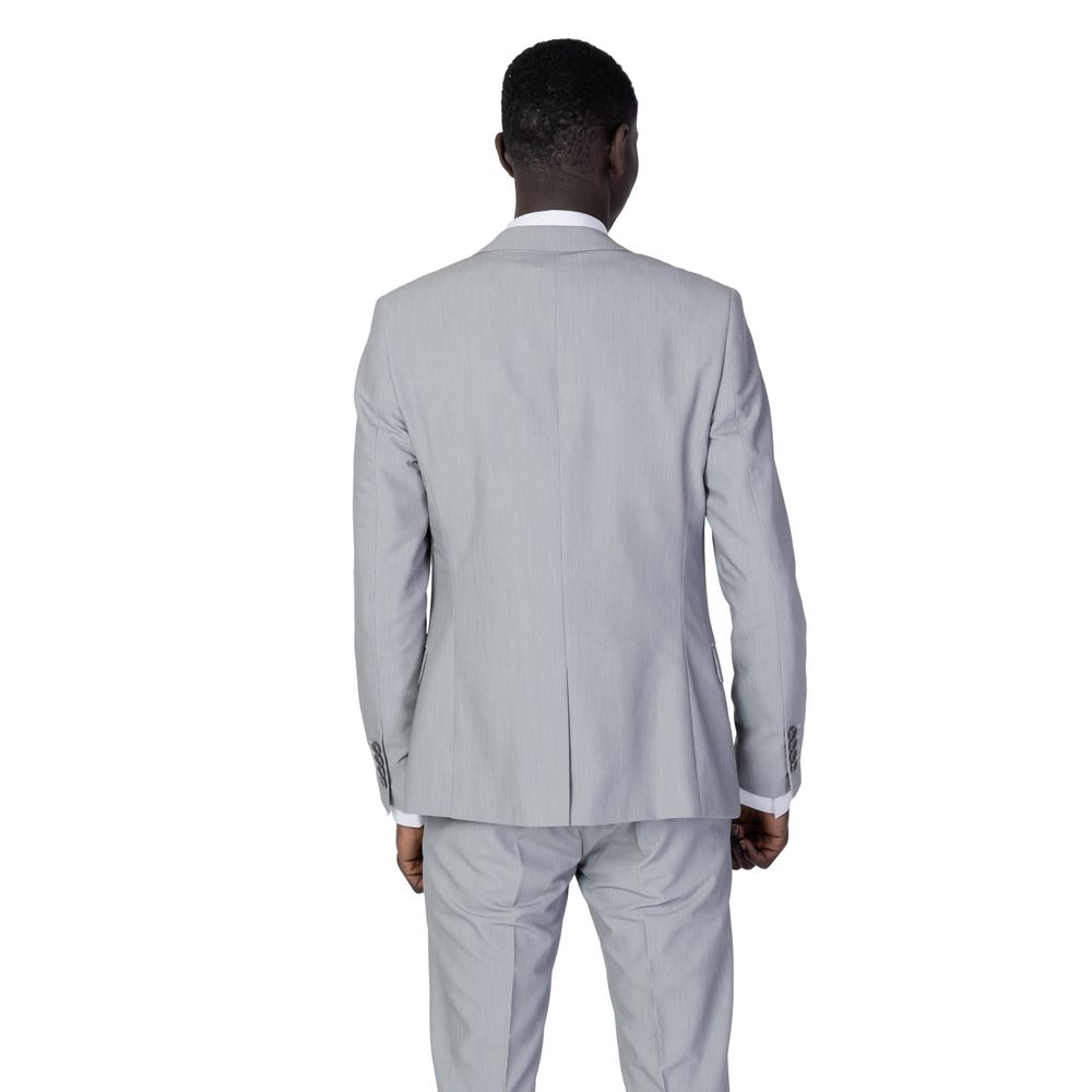 Antony Morato Gray Polyester Suit - IT54 | XXL