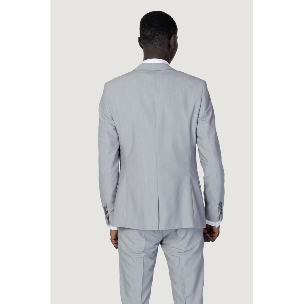 Antony Morato Gray Polyester Suit - IT54 | XXL