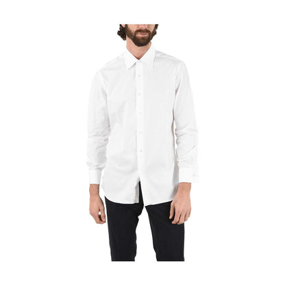 Aquascutum Elegant White Cotton Blend Shirt - IT42 | XL