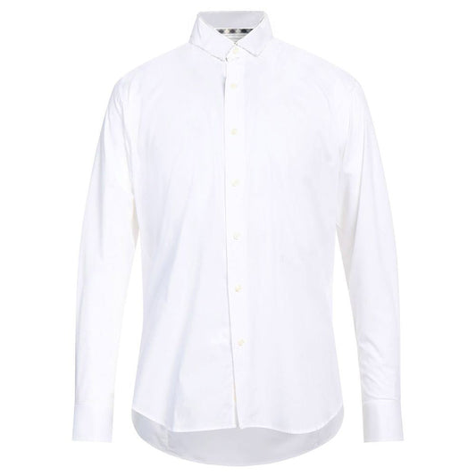 Aquascutum Elegant White Cotton Blend Shirt - IT42 | XL