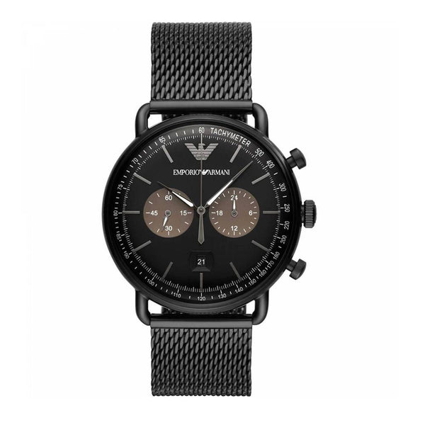 Armani Black Steel Watch