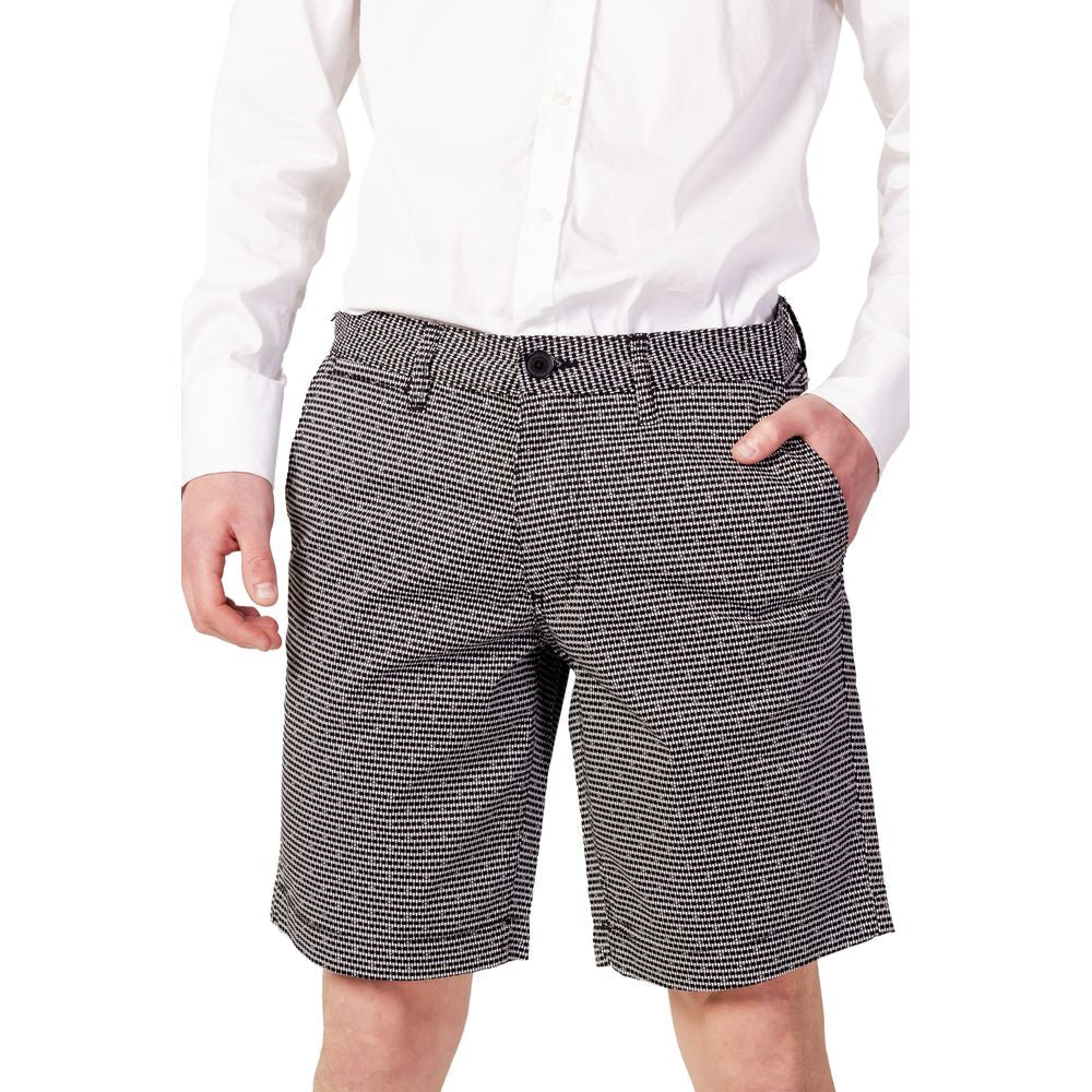 Armani Exchange Black And White Cotton Short - W28